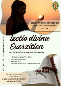 Lectio divina Exerzitien @ Haus Subiaco | Linz | Oberösterreich | Österreich