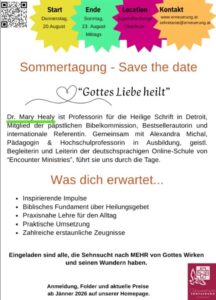 Sommertagung - "Gottes Liebe heilt"